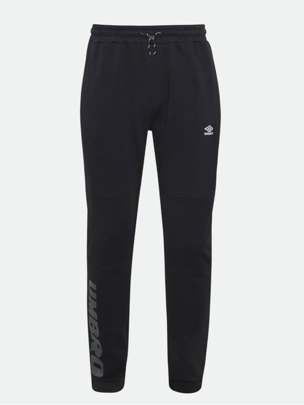 Umbro Black Men's Slim Athletic Joggers with Leg Logo